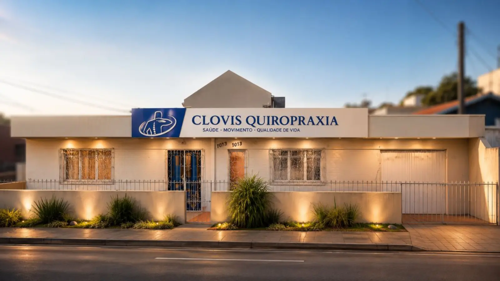 Fachada da clínica Clóvis Quiropraxia
